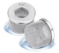 Tandefio 2 Pcs Paint Sprayer Filter for Airless Paint Sprayer Suction Hose Inlet Strainer Stainless Steel Double Screen Pump Filter for Industrial Pool River Plumbing(3/4" NPT Thread)