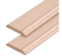 Tandefio 2 Pcs Solid Hardwood Interior Threshold, 2 1/2 x 36 x 3/8 Inch ADA Red Oak Wooden Door Threshold, Unfinished Unstained Wood Transition Strip for Doorway, Residential, Office, Commercial