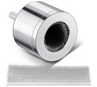 Tandefio 3/4" Metal Copper Pipe Cleaner with 2 Replaceable Brushes Tube Cleaning Brush for Power Drill for Professional Plumbers and Industrial Purposes