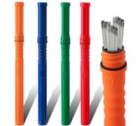 Tandefio 4 Pcs Welding Rod Storage Tube 40 Inch Tig Rod Storage Canisters Welding Electrode Holder Airproof Waterproof Container(Red, Blue, Green, Orange)