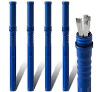 Tandefio 4 Pcs Welding Rod Storage Tube 40 Inch Tig Rod Storage Canisters Welding Electrode Holder Airproof Waterproof Container(Blue)