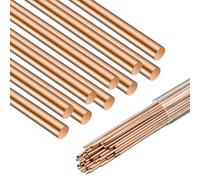 Tandefio 40 Sticks Brazing Rods AWS BCup-5 15% Silver Solder Phos Copper Brazing Alloys Round Welding Rods Industry 0.04"x9.84" for Air Conditioning Refrigerator Cold Storage HVAC Units
