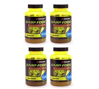 Tandem Baits Carp Food Attract Booster Fruit Mix Fish Attractors Carp Fishing Without Effort Big Fish Bait Carp Accessories for Professionals & Hobby Anglers 4 Pcs 300 ml