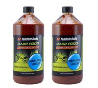 Tandem Baits Carp Food Natural Liquid Tiger Nut & Hot Chilli Carp Attractant Bait Carp Fishing Without Effort Bait for Large Fish Fishing Carp Accessories 2 pcs 1000 ml