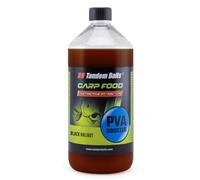 Tandem Baits Carp Food PVA Booster Black Halibut | Carp Booster Liquid | Carp Fishing Without Effort | Boilies Bait for Big Fish Fishing | Carp Accessories for Professionals & Hobby Anglers 1000 ml