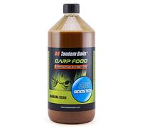 Tandem Baits Carp Food Zig Booster Banana Cream | Fish Attractors, Carp Fishing without Effort | Bait for Big Fish Fishing | Carp Accessories for Professionals & Hobby Anglers 1000 ml