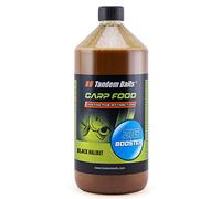 Tandem Baits Carp Food Zig Booster Black Halibut | Fish Attractors, Carp Fishing without Effort | Bait for Big Fish Fishing | Carp Accessories for Professionals & Hobby Anglers 1000 ml