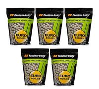 Tandem Baits Euro Boilies Garlic Carp Fishing Bait Boilie For Big Fish Angling Carp Accessories For Professionals & Hobby Anglers 5 Stück 18 mm 1 kg