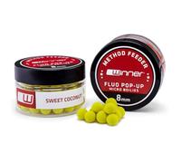 Tandem Baits Method Feeder Fluo Pop-up Micro Boilies 8mm 20g Coconut Sweet Rush Carp Bait Carp Fishing Bait for Big Fish Fishing Carp Accessories for Professionals & Hobby Anglers