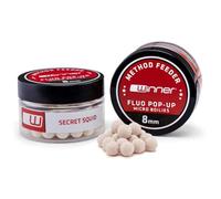 Tandem Baits Method Feeder Fluo Pop-up Micro Boilies 8mm 20g Secret Squid Carp Bait Carp Fishing Bait for Big Fish Fishing Carp Accessories for Professionals & Hobby Anglers
