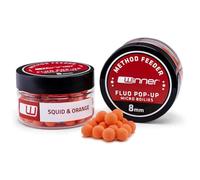 Tandem Baits Method Feeder Fluo Pop-up Micro Boilies 8mm 20g Squid & Orange Carp Bait Carp Fishing Bait for Big Fish Fishing Carp Accessories for Professionals & Hobby Anglers