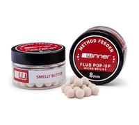 Tandem Baits Method Feeder Fluo Pop-up Micro Boilies 8mm 20g Stinky Butter Carp Bait Carp Fishing Bait for Big Fish Fishing Carp Accessories for Professionals & Hobby Anglers
