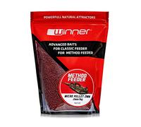 Tandem Baits Method Feeder Pellet Red Krill Fish Bream Tench Crucian Carp Pellets Effortless Carp Fishing Pellets Bait Carp Accessories For Professionals & Hobby Anglers 2 mm 1 kg