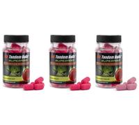 Tandem Baits Set of 3 SuperFeed Fluo Mini Dumbells Floating Flavour Mix Robin Red | Carp Fishing Pop-Ups | Carp Fishing Bait | Carp Bait | Hookbaits | Carp Fishing Accessories for Monster Fish 30g