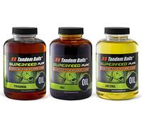 Tandem Baits Set of 3 SuperFeed Pure Oil Fruit Mix Intense Aroma | Carp Fishing Boilies | Carp Fishing Bait | Carp Bait | Carp Fishing Accessories for Monster Fish 500 ml