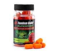 Tandem Baits SuperFeed Fluo Mini Dumbells Floating Red Krill | Carp Fishing Pop-Ups | Carp Fishing Bait | Carp Bait | Hookbaits | Carp Fishing Accessories for Monster Fish 30g