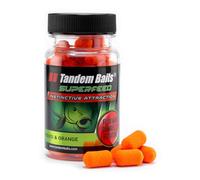 Tandem Baits SuperFeed Fluo Mini Dumbells Floating Squid & Orange Carp Fishing Pop-Ups Bait Hookbaits Accessories for Monster Fish 30g