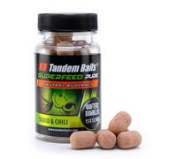 Tandem Baits SuperFeed Pure Dumbells Wafters Squid & Chili | Carp Fishing Hookbaits | 15x12mm 30g