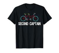 Tandem Bike Second Captain Gifts Bicycle Cycling T-Shirt
