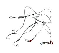 Tandem Hook Rig,Tandem Fishing Tackle - Saltwater Fishing Hooks,Barbed Fishing Hooks for Saltwater, Stainless Steel Hook,Efficient Fishing Accessories for