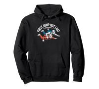 Tandem Skydive First Jump Survivor Who Wants Go Again Pullover Hoodie
