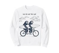 Tandem Sloth Surf Bike Catch You Later Much Later Sweatshirt