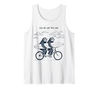 Tandem Sloth Surf Bike Catch You Later Much Later Tank Top