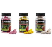 Tandem SuperFeed Mini Dumbells - Fluo Buzzers Float flavourworx Mix | Pop_up Hookbaits | Set of 3 | 30g