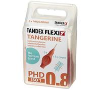 Tandex Flexi Tangerine 0.80mm 6 Interdental Brushes - Pack of 6