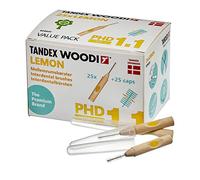 Tandex Woodi 25 Interdental Brushes - Lemon PHD 1.1 ISO 3 - Pack of 1