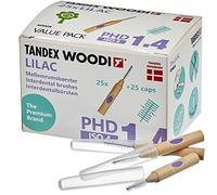 Tandex Woodi 25 Interdental Brushes - Lilac PHD 1.4 ISO 4 - Pack of 1