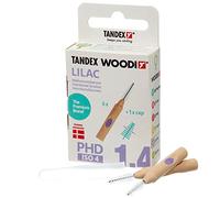 Tandex Woodi 6 Interdental Brushes - Lilac PHD 1.4 ISO 4 - Pack of 1