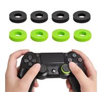 Tandoler 8 Pack Handle Joystick Enhanced Buffer Ring for Playstation 5 Accessories, Gaming Accessories, for PS4,for PS5, for Xbox One, for Xbox Elite，Precision Rings for PS5（Black/Green