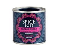 Tandoori Masala Curry Powder by Spice Pots - 100% Natural Ingredients - Gluten Free & Vegan Indian Curry Powder - Dry Spice Mix For Fish, Chicken & Vegetarian Dishes (Tangy Medium Heat) - 80g Pot