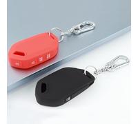 TANDRIVE 5-Button Key Fob Cover for Kia 2026 Sportage 2026 2025 K4 K5 Sorento Telluride 2022-2026, Silicone, 2-Pack, Black and Red