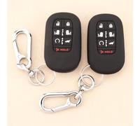 TANDRIVE Key Fob Cover for Honda 2025 Odyssey, 7 Button, Silicone, 2-Pack, Black