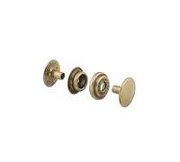 Tandy Leather Factory Line 24 Snaps Antique Brass 10/pk Item #1263-04