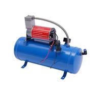 TaNeHaKi Air Compressor with 6L Tank Air Compressor,Compressor Pump Tank Kit for Vehicle Car Truck Horn with Built in Auto Pressure Switch Boat Train Air Horn Kit