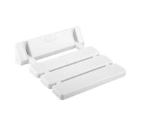 TaNeHaKi Folding Shower Seat Bench, Wall Mounted Shower Chair, White Bathroom Stool, Aids For Bathing Elderly Disabled And Limited Mobility