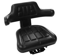 TaNeHaKi Universal Tractor Seat,Adjustable Suspension Leather Seat With Backrest,Dumper Forklift Mower Digger Seat,Seat Replacement Part