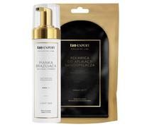 TanExpert Light One Self-Tanning Mousse 200 ml Set with Magic Mitt Application Glove for Face and Body