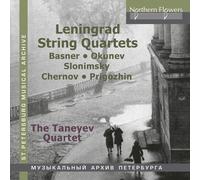Taneyev Quartet Leningrad String Quartets; Slonimsky, Okunev, Chernov (CD)