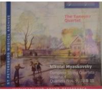 TANEYEV QUARTET - N. MIASKOVSKY - COMPLETE STRING QUARTETS 4 - CD - N600z