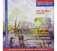 Taneyev Quartet - N. Miaskovsky - Complete String Quartets 4 [New CD]