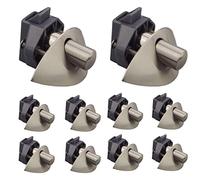 TANFEI Latch Catch for RV Caravan Cupboard Motorhome Boat, RV Cabinet Push Latch (10 Packs, Satin Nickel)