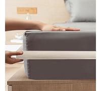 TANG SMALL FISH Upgrade Bed Sheet Holder Band, Adjustable Elastic Fitted Sheet Fasteners, Keep Sheets Tight and Fitted Bottom Sheet Cover Strap, Suitable for All Mattress Sizes White