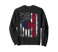 Tang Soo Do Korean American Flag Vintage Martial Arts Pride Sweatshirt