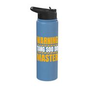Tang Soo Do Master Martial Artist Korean Karate Warning Stainless Steel Insulated Water Bottle