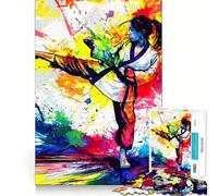 Tang Soo Do Yoko Geri Woman Teenagers Puzzles 1000 Piece Jigsaws Boost Recall Relax Time Accurate Edge Amazing Present (38x52cm)