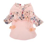 Tang Suit Pet Dress Dog Chinese Style Elegant Cheongsam Satin Clothing for Small Dogs Puppy (S)